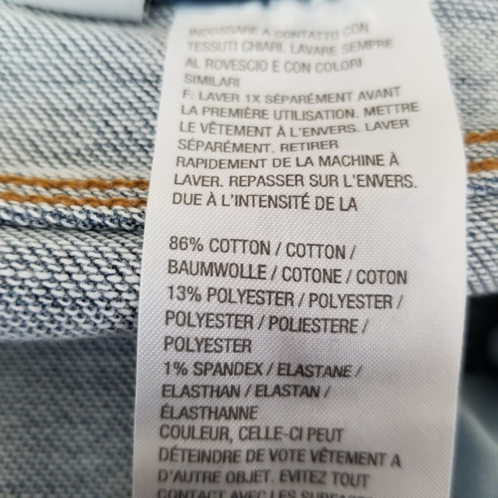 Susan Graver Straight Jeans Size 14P - Picture 6 of 7
